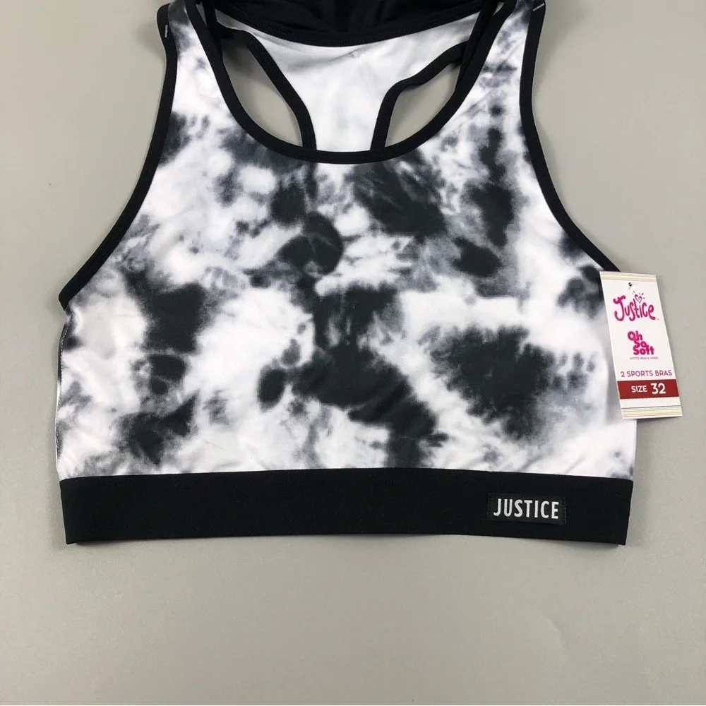 Justice Girls 2pk Racerback Sports Bra